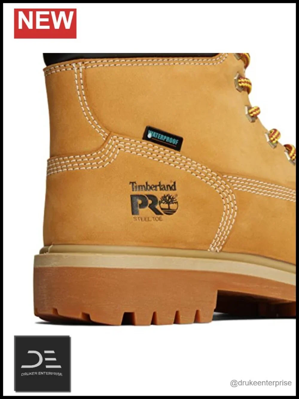 6 Inch Steel Toe Waterproof Insulated Lace-Up Industrial Work Boots